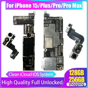 Bilashmart tested Unlocked Mainboard iPhone 15 Pro Max With Face ID Motherboard Support Update Clean iCloud Logic Board Good Work