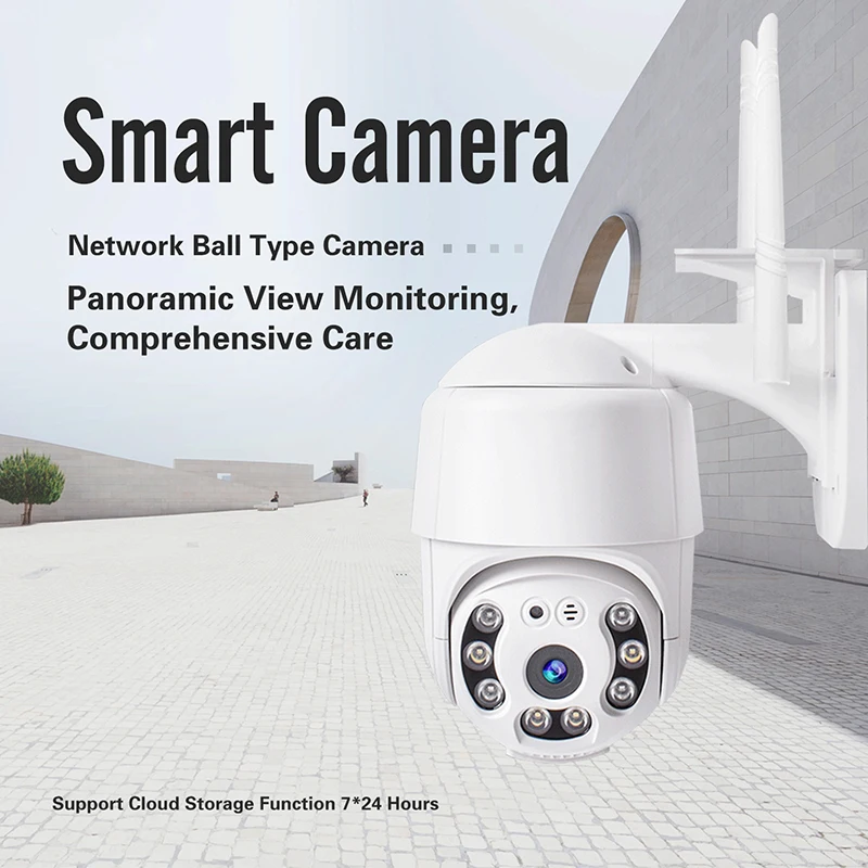 Security Protection Camera outdoor WIFI wireless monitor Network Ball Type Smart Camera Tuya Smart Video Cam CCTV waterproof