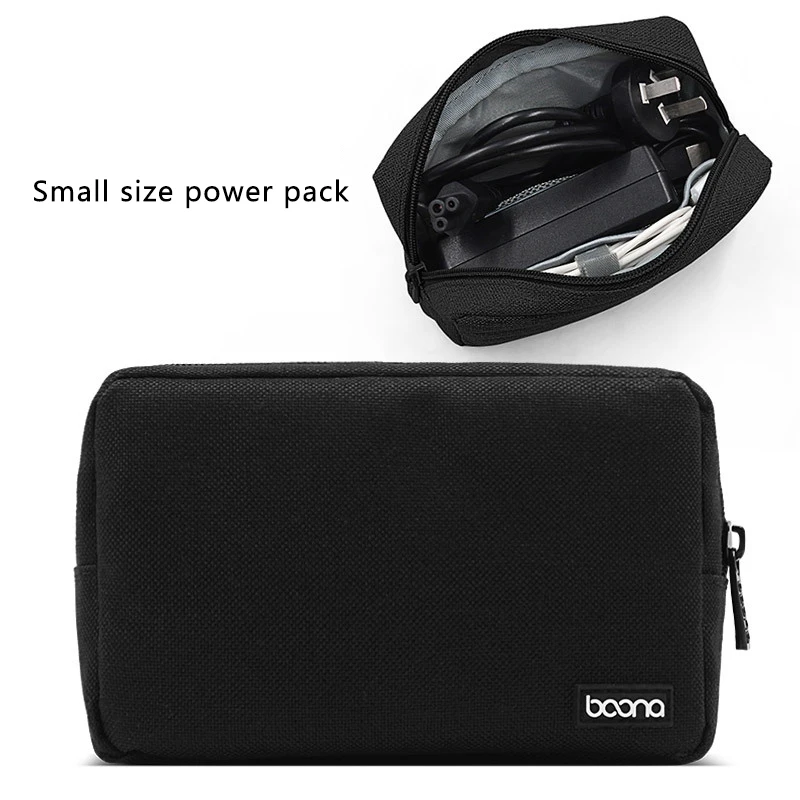 BOONA borsa portaoggetti da viaggio portatile borsa portaoggetti multifunzionale per adattatore di alimentazione per Laptop caricabatterie per cavo dati Power Bank