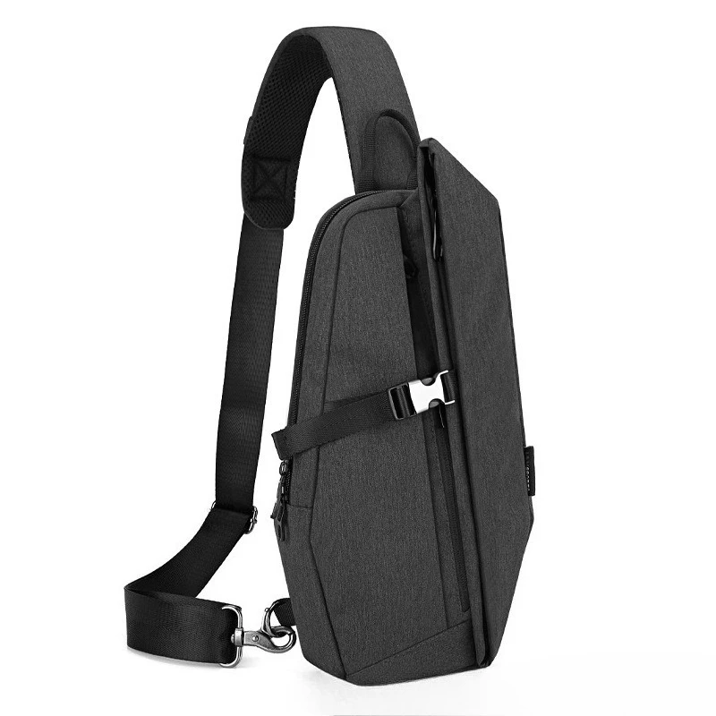 Men's Crossbody Sling Bag with Multi-Compartment Lightweight Casual Shoulder Bag Commuter Chest Pack