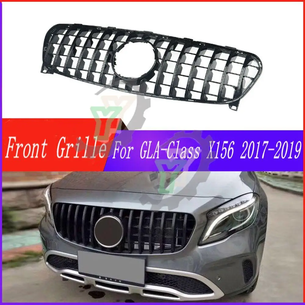 

Car Accessory Front Bumper Upper Grille Racing Grill For Mercedes Benz GLA Class X156 GLA180 GLA200 GLA250 GLA45 2017 2018 2019