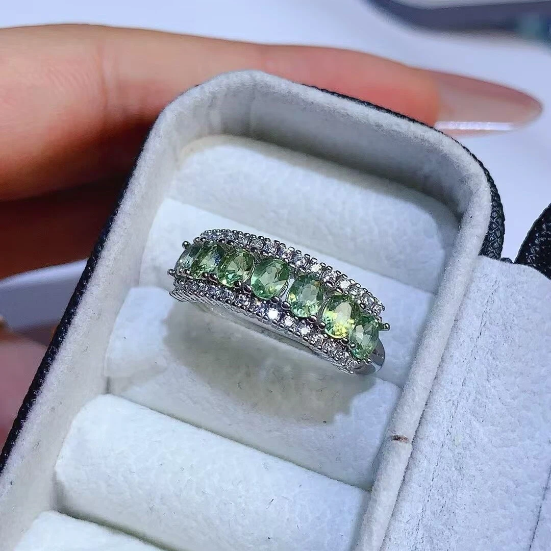 KJJEAXCMY high-end Natural Sapphire Ring,crafted with S925 silver electroplating craftsmanship,feature gemstones that are clear