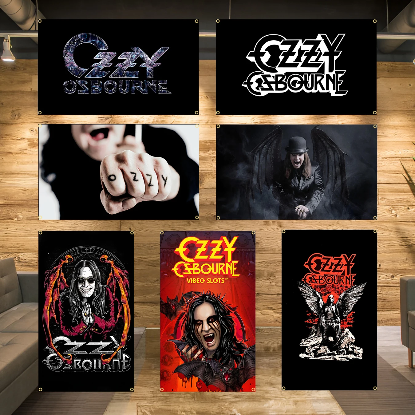 90x150cm 3X5FT Ozzy Osbourne Band Flags Polyester Printed Banner For Decoration