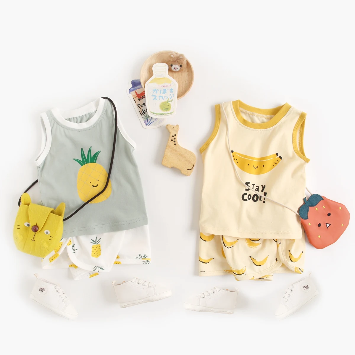 Sanlutoz Casual Sleeveless Infants Tops + Bottoms Sport Baby Boys Clothes Sets Cute