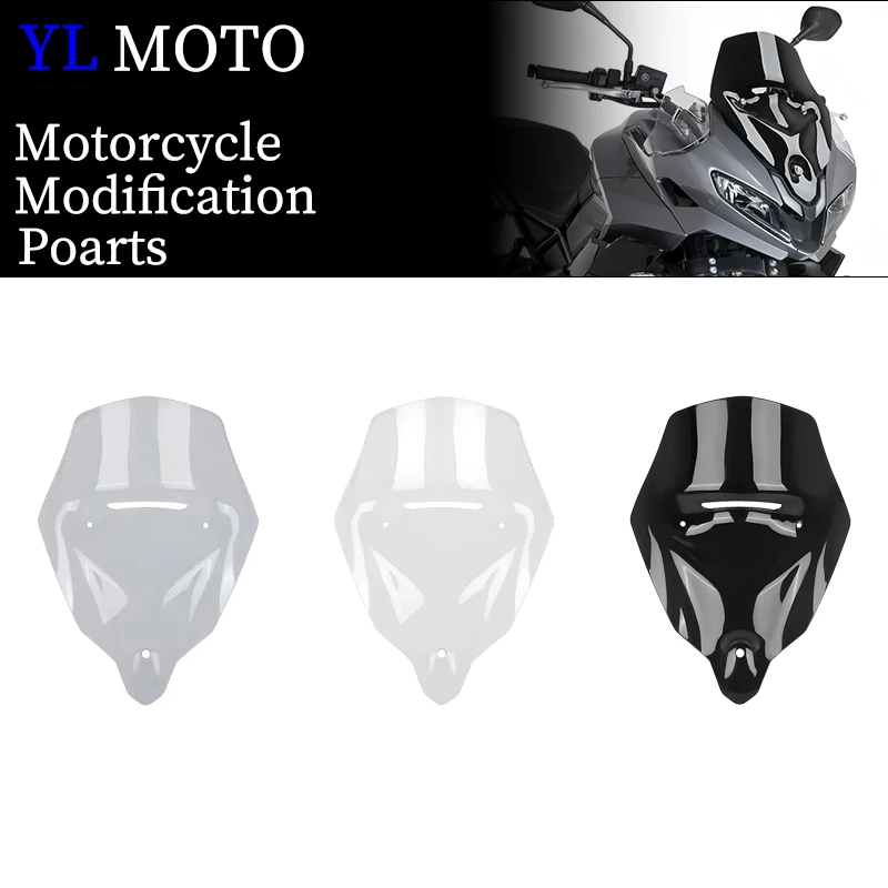 

Передний спортивный козырек на лобовое стекло, спойлер для Tiger Sport 800 2025+, двойной пузырьковый дефлектор ветрового стекла, обтекатель