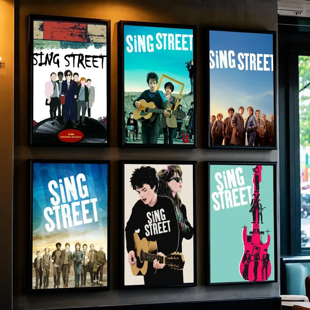 classic movie S-Sing Street-T Poster Decorative Wall Art Sticker for Cafe Office Bedroom and Living Room