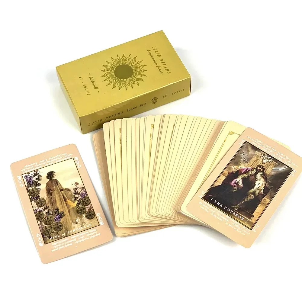 Lucid Dreams Beginners Tarot Deck Classic Design Divination Meditation Tarot Cards For Beginner Family Party Game Tool prezent
