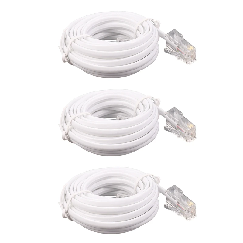 

3X RJ11 6P4C к RJ45 8P4C Модульный Телефонный интернет-Удлинитель 3 метра