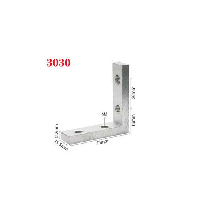 20PCS 3030 4040 Aluminum profile corner groove connector frame door frame right angle aluminum alloy built-in corner