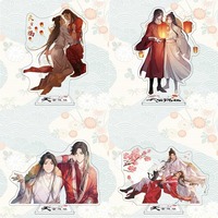 Tian Guan Ci Fu Acrylic Stand Model Plate Desk Decor Hua Cheng Xie Lian Standing Sign Ornament Heaven Official’s Blessing