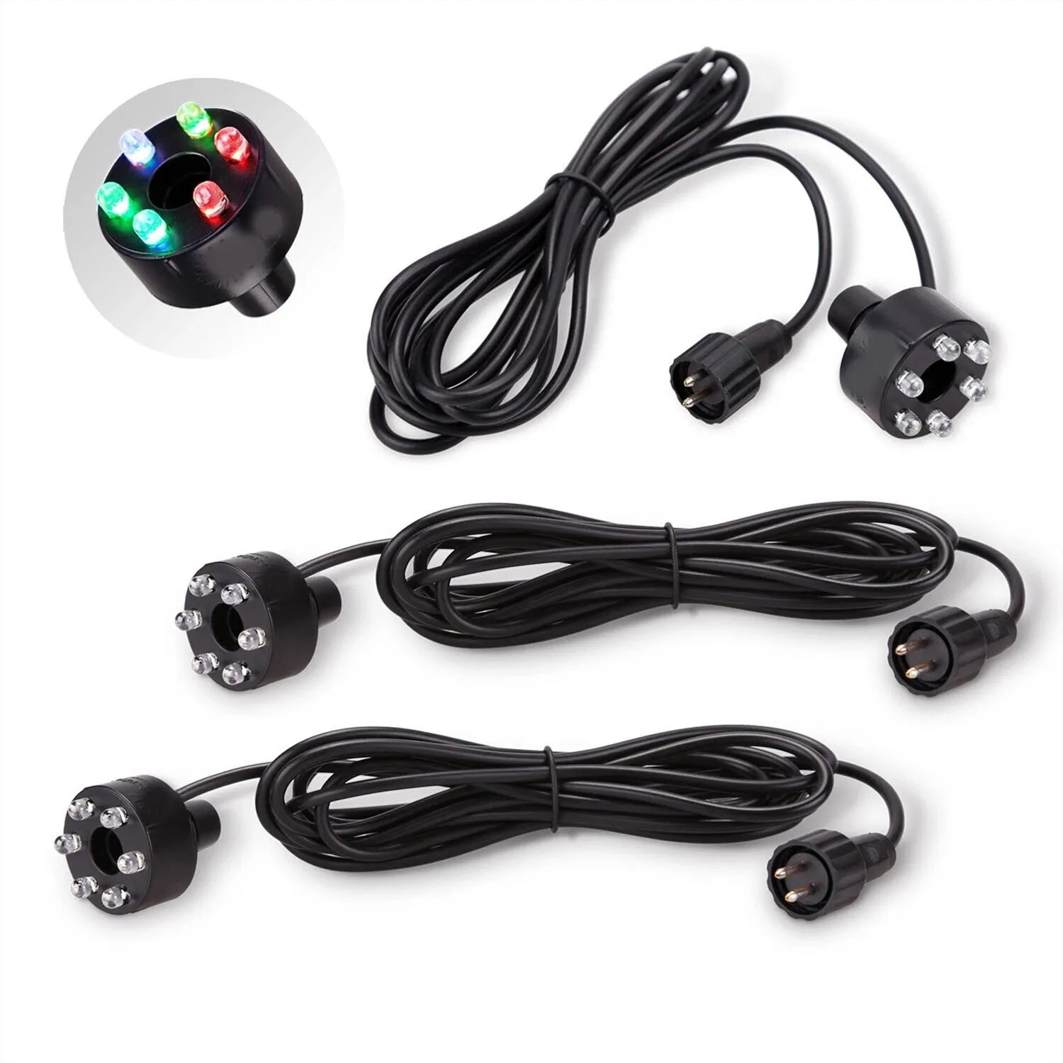 Wholesale Fountain Submersible LED Light Fountain 2-Pin Come with Seals 6-LED for Garden, Square, Yard