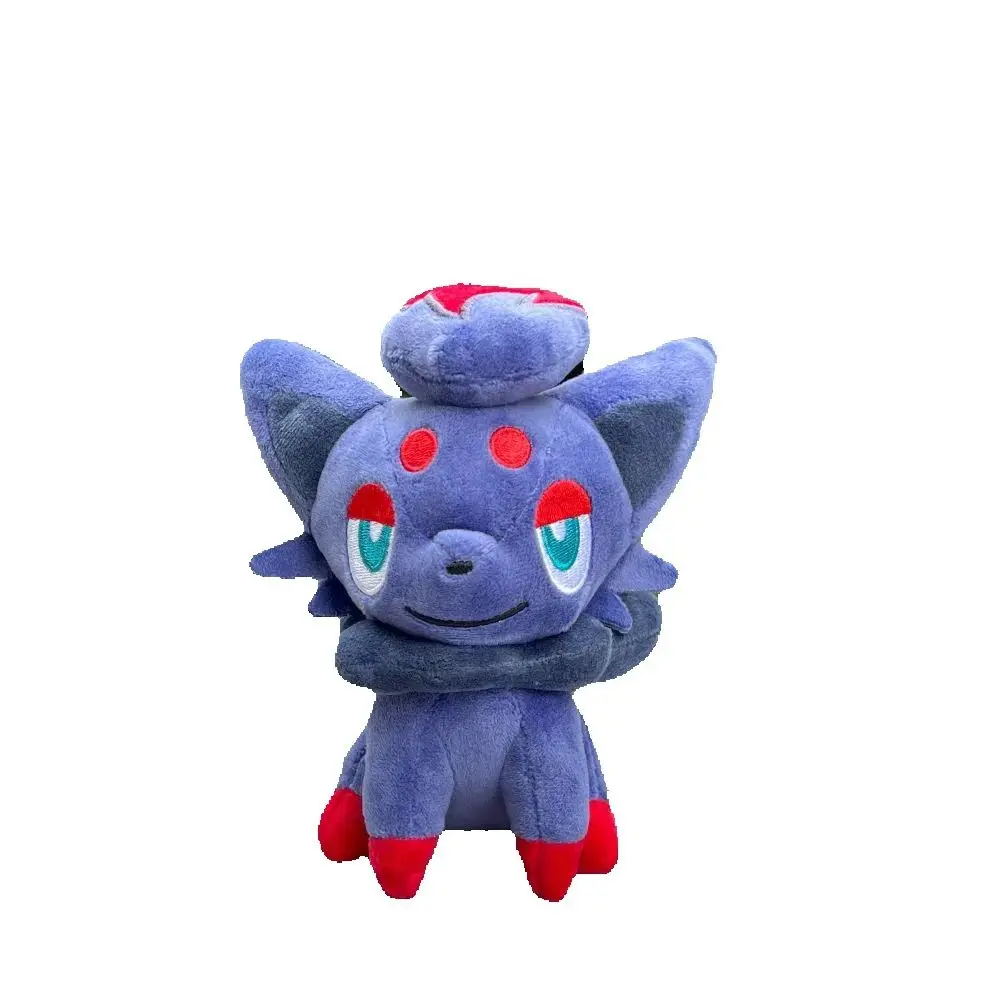 Lindo juguete de peluche de Anime Pokemon sentado Zorua 6 ", Animal de peluche de dibujos animados, muñeca suave, regalo