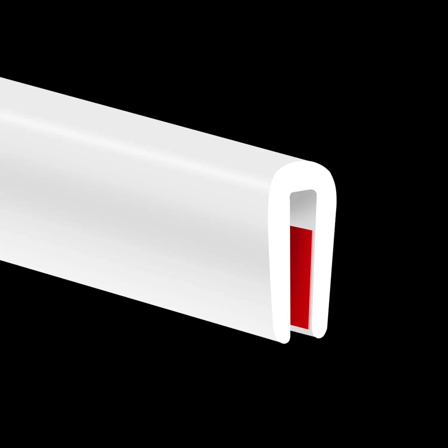 

Гибкая силиконовая накладка для острых краев, самоклеящийся U-образный протектор, 10 футов, белый