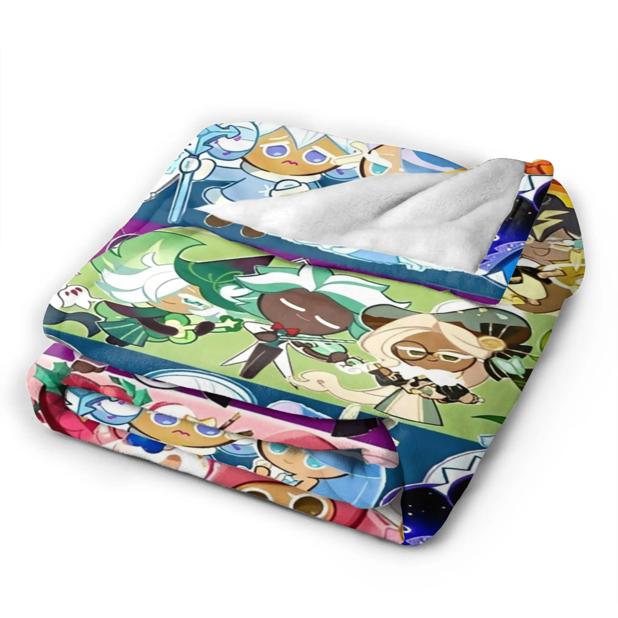 Cookie Run Kingdom Blanket Quality Warm Soft  Throw Blanket Winter Picnic Home Decor Fluffy Bedspread
