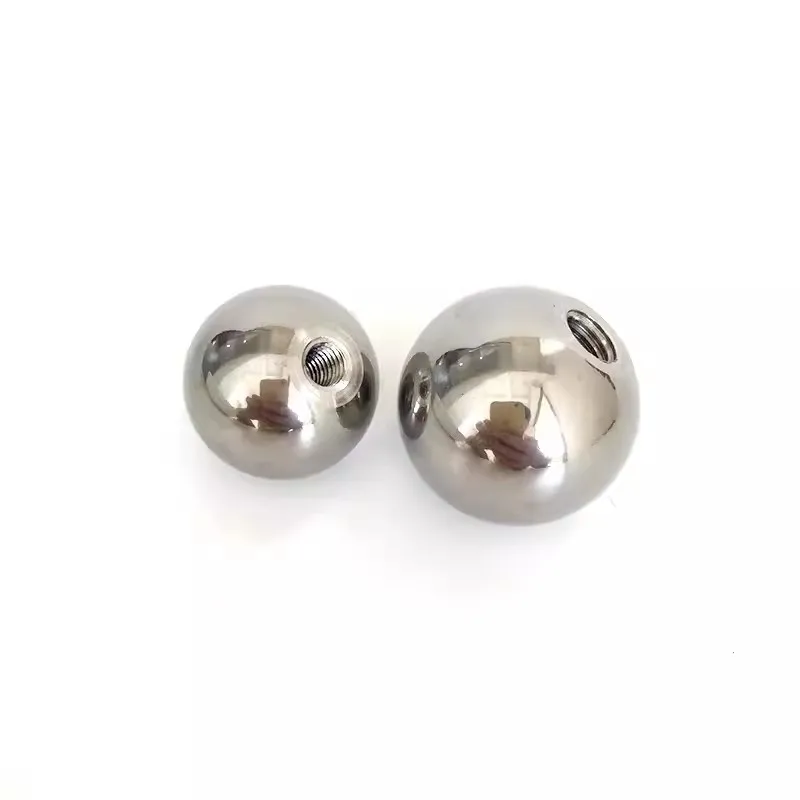 Metric Thread Solid Half Thread Blind Hole Balls 6mm 8mm Half Through Hole M6 M8 Nut Balls Beads 304 Stainless Steel