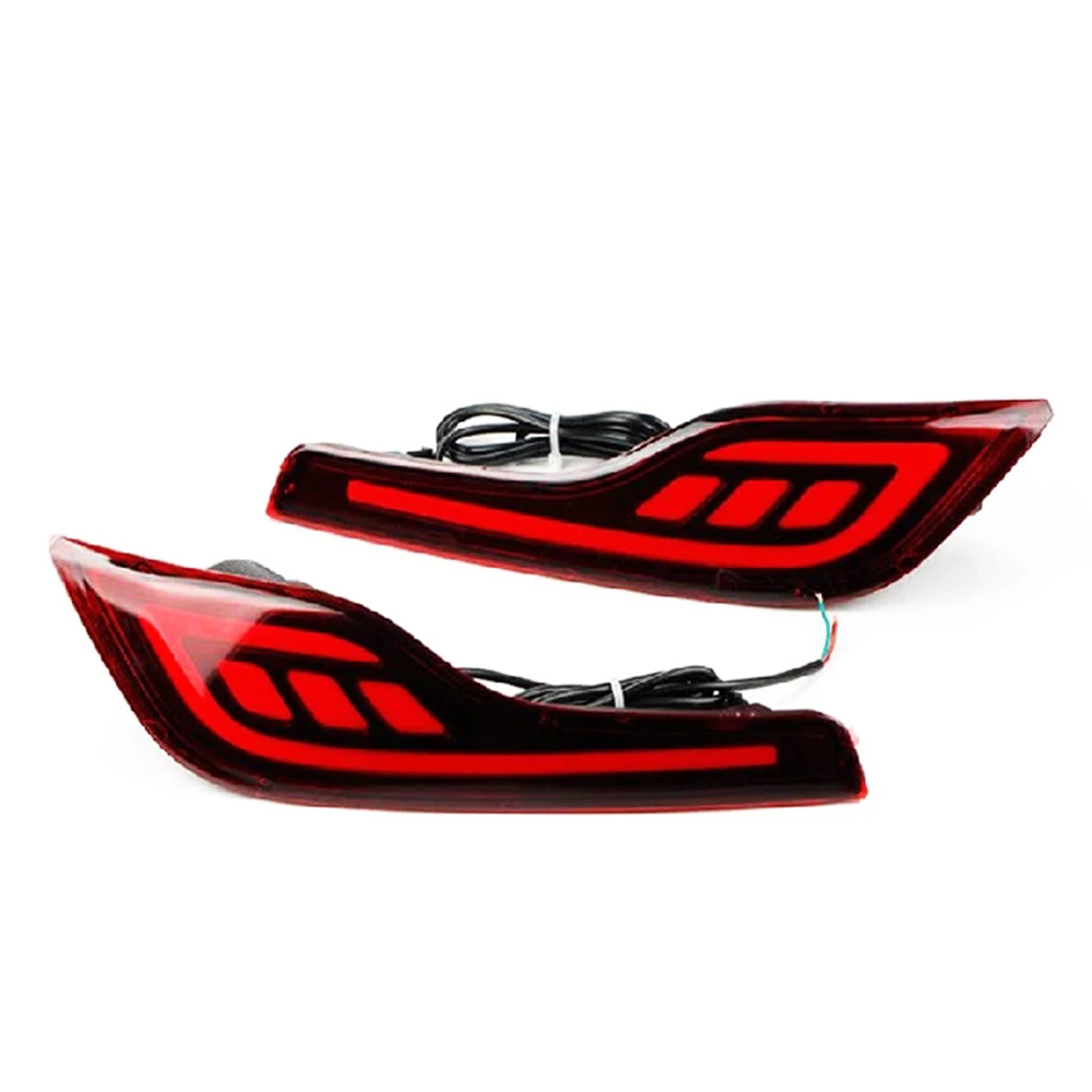 2Pcs LED Bumper Reflector Lights For Honda CRV 2017 2018 2019 2020 2021 Tail Brake Lights Turn Signal Light Fog Lamp Stop Light view 5