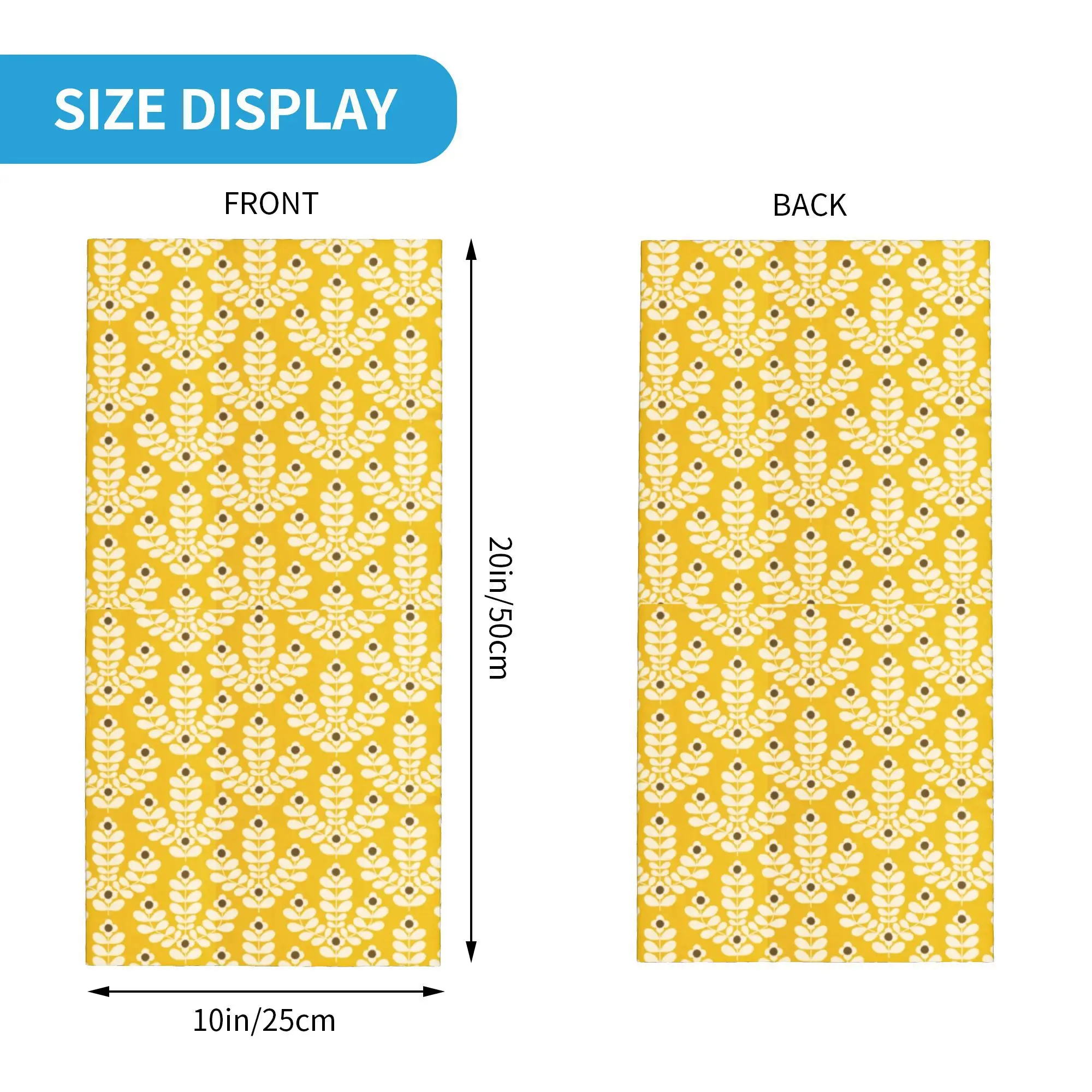 Orla Kiely 抽象ジュニパー幹花バンダナネックカバープリントラップマスクスカーフ帽子ハイキング釣り男性女性冬