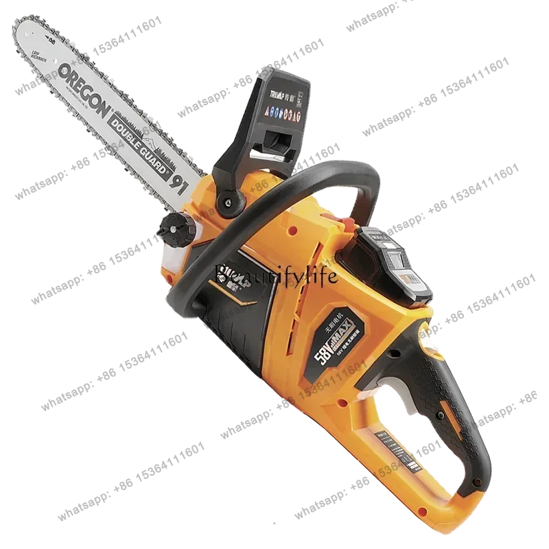 

56parts and accessories58V logging wireless portable high power chainsaw electric chain saw