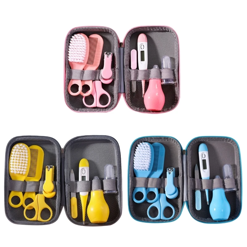 Newborn Healthcare Kit Baby Healthy Care Tool Set 8-in-1 Kit with Portable-Case