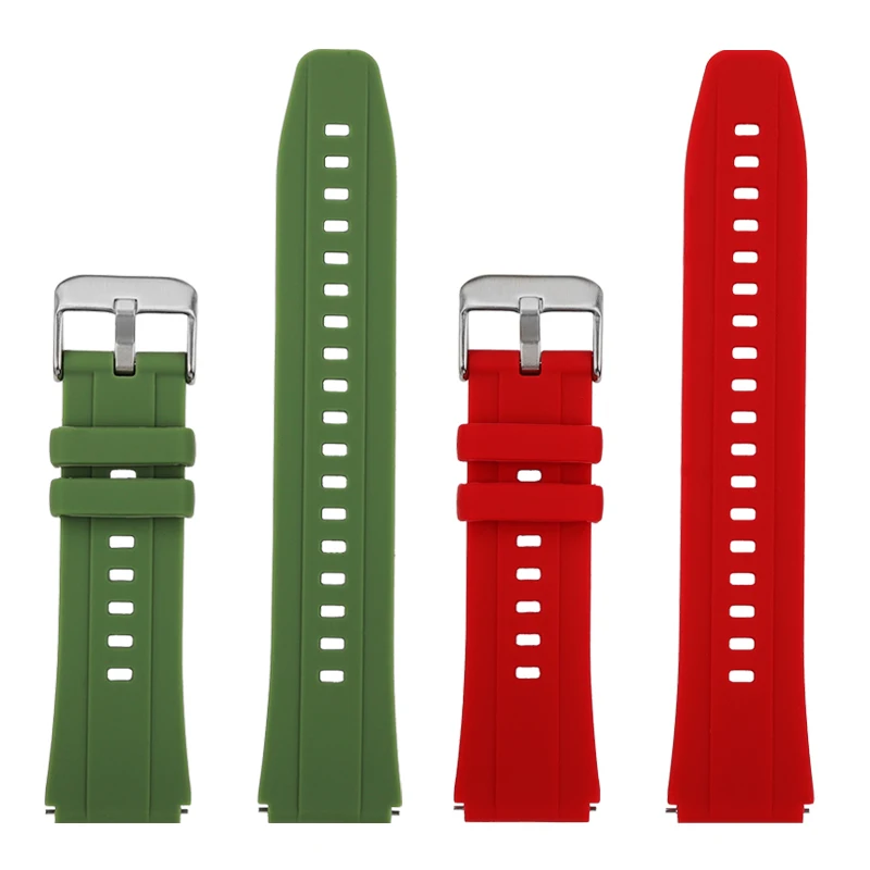 สายรัดข้อมือซิลิโคนนิ่มสำหรับผู้หญิง Huawei WatchGT4สายรัดข้อมือซิลิโคนกันน้ำขนาด41มม. 18มม.