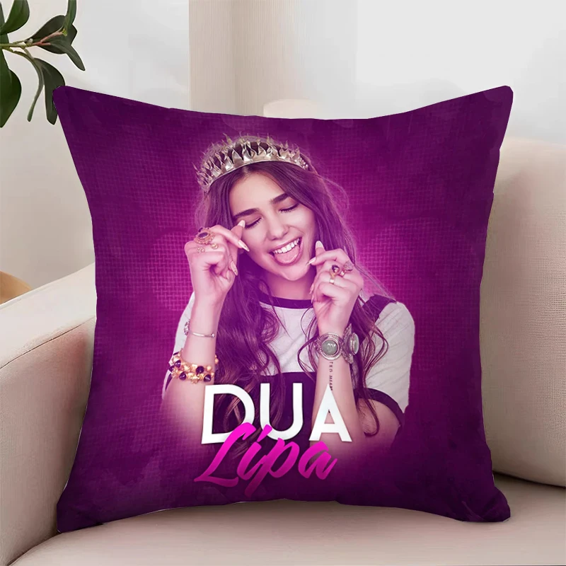 Home Decor D-DUA LIPA Pillow Cases 45x45 Cushion Cover for Living Room Cushions Decorative Pillowcase 40x40 Bed Pillowcases