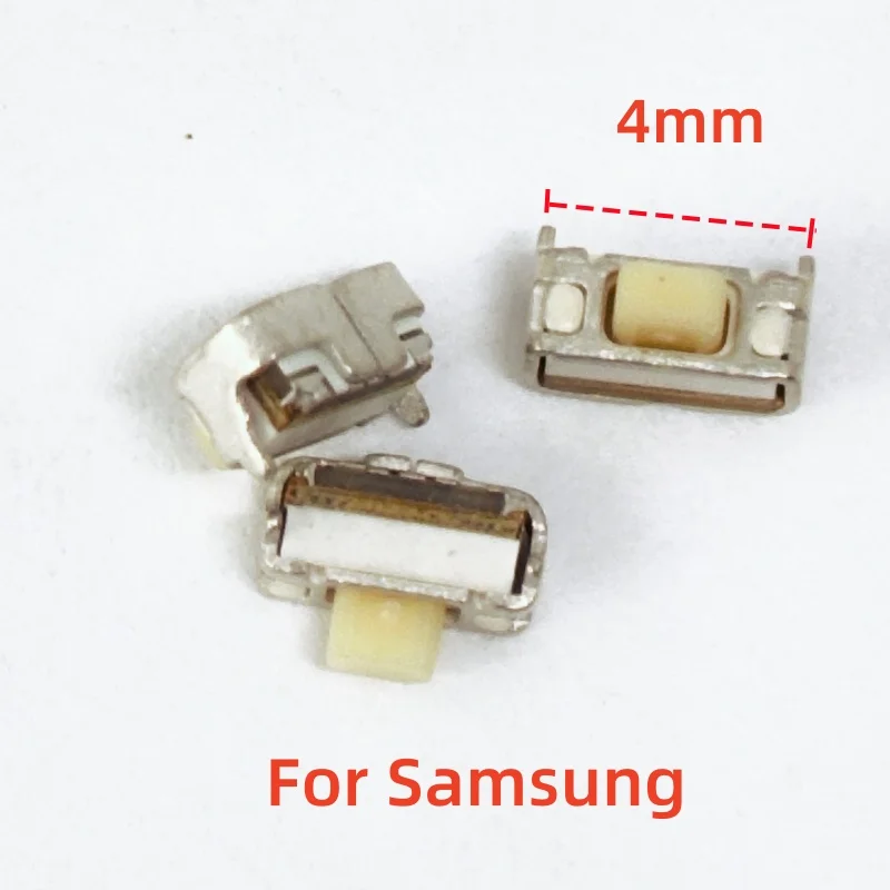 10-100PCS 4mm Power Key Button Switch On/Off For Samsung S4 S3 S2 Note 2 I9100 I9300 I9500 N7100 J1 Ace J2 Prime T989 T999 J700