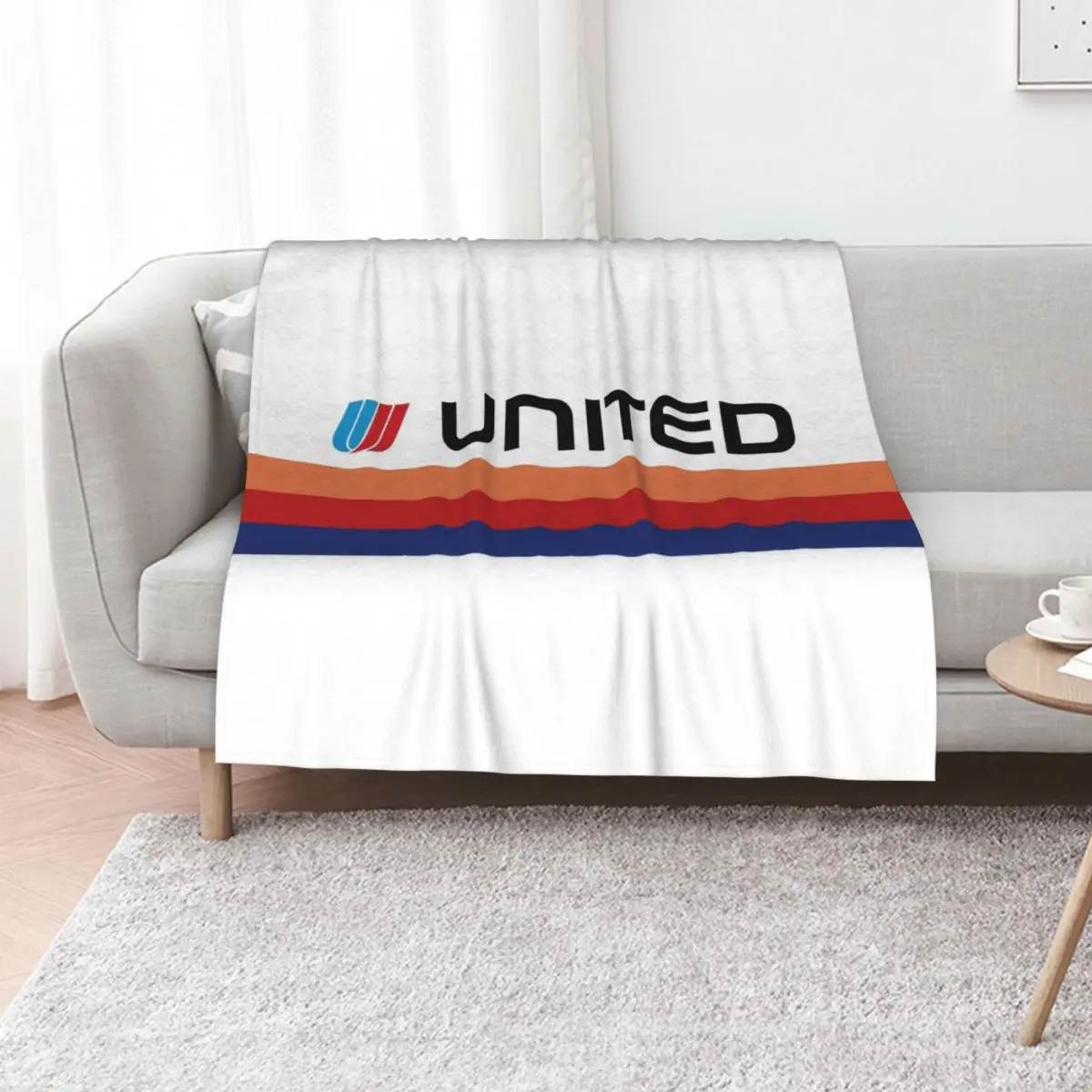 United Airlines Saul Bass Livery Throw Blanket warm winter Luxury Brand Nap Quilt Winter beds Hairys Blankets
