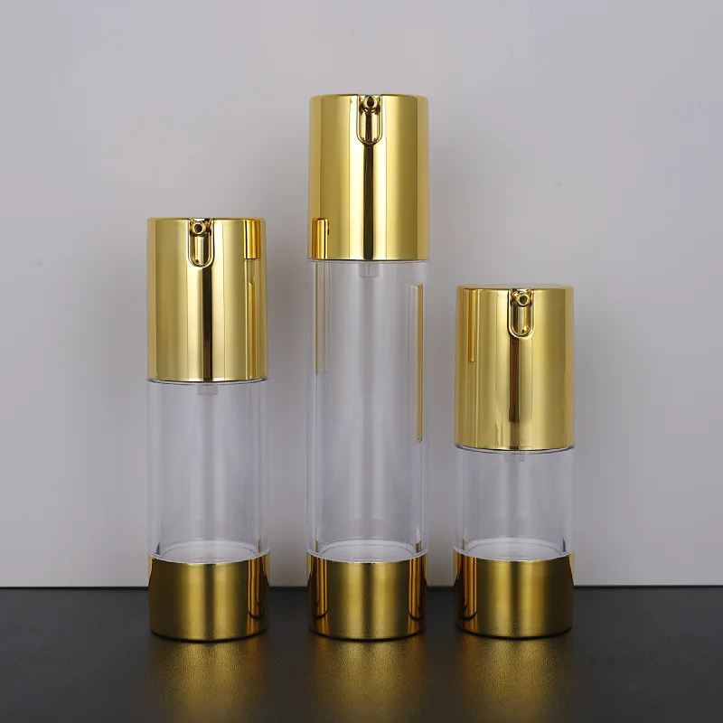 Botella vacía, contenedores de viaje recargables, dispensador de champú, loción, tarro para apretar, plástico transparente, herramienta cosmética de maquillaje de 15/30/50ML