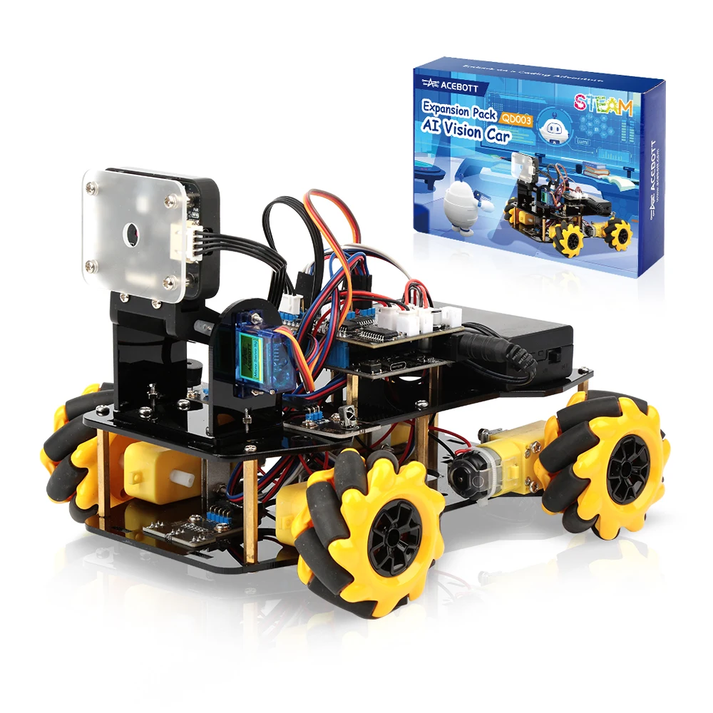 

Stem Educational Learning Toy Set School Children Kid Adults Starter Coding DIY With Camera AI Smart Robotic Car Kit for Arduino