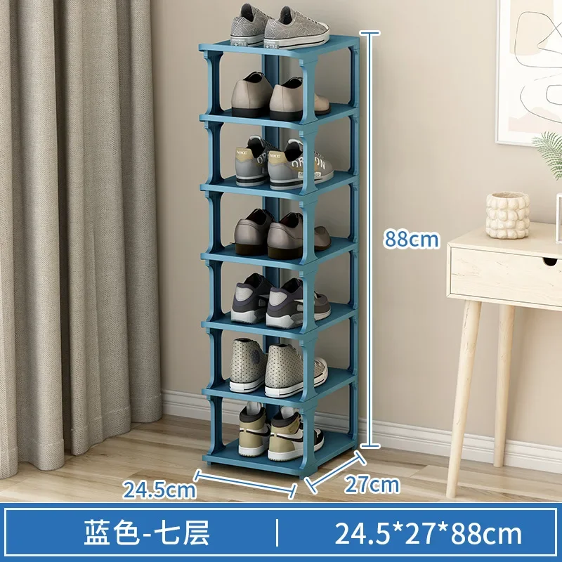 Simple Plastic Single-row Multi-layer Dust-proof Storage Corner Shoe Rack At The Door of The Shoe Cabinet  Home Furniture