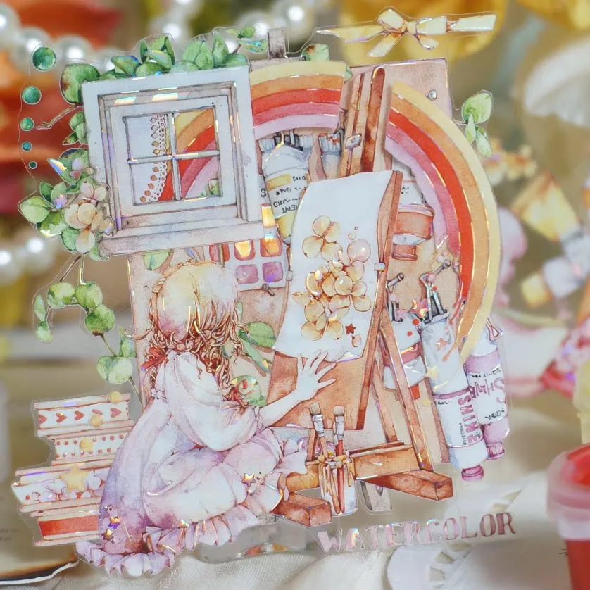 

Dyed Summer Pet shiny Cute Literary Girls Shinejournal Washi Pet Tape 1 Loop