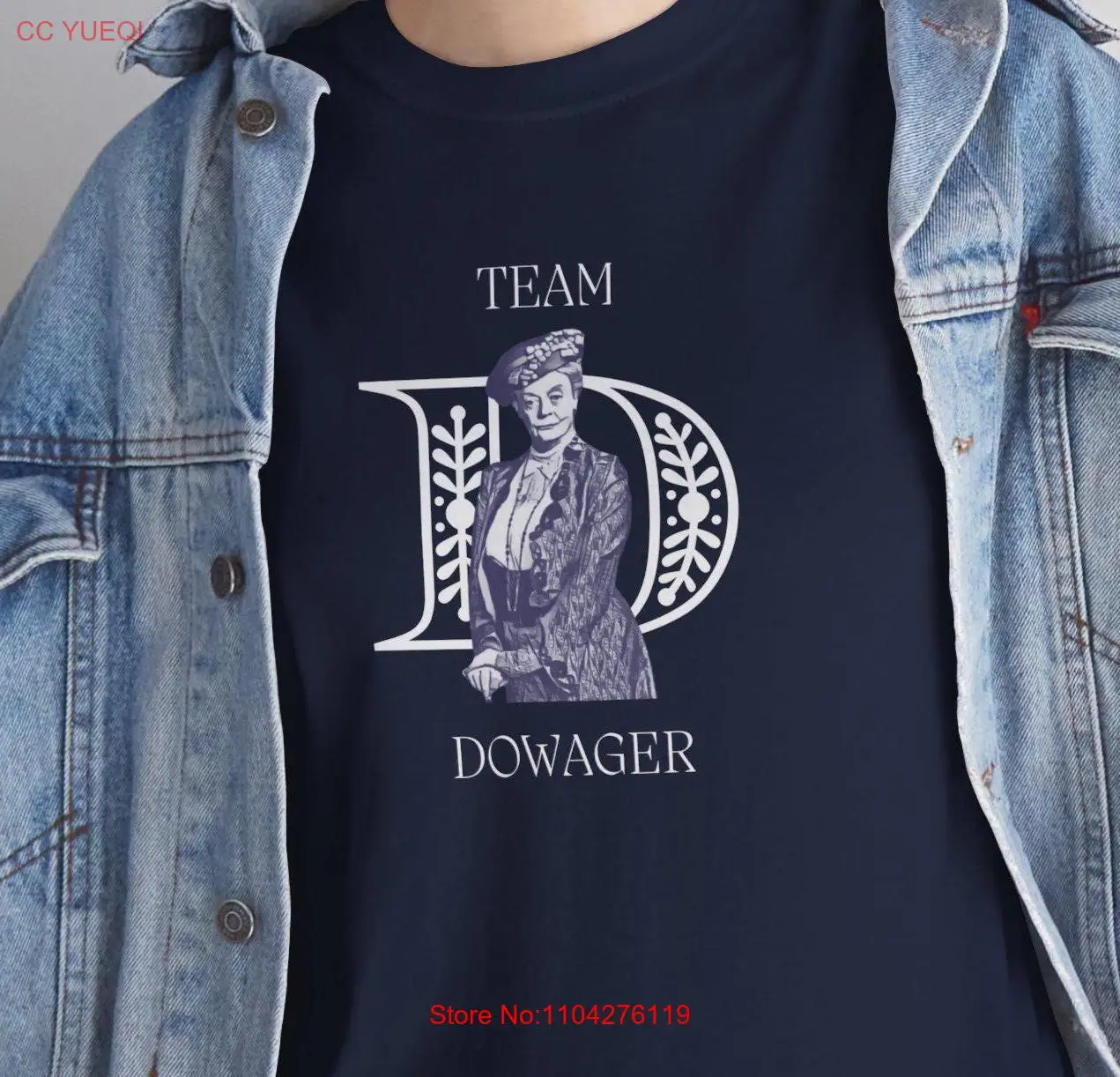 TEAM DOWAGER Downton Abbey Inspired Design T Shirt Lady Violet Crawley Royal Enthusiasts s for Him Her