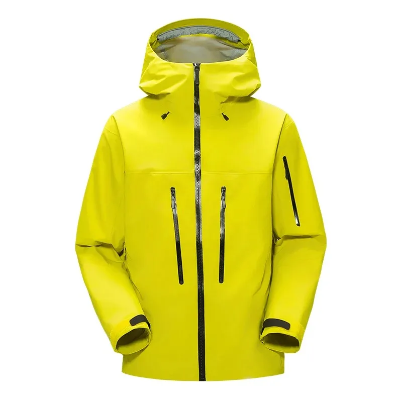 

New Hiking Jacket Outdoor Sports Camping Mountaineering Fashion Men's Windproof British Wind Hooded Simple Storm Jacket