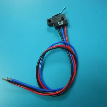 2pcs D2FW-G271M Waterproof Dustproof Car Micro Switch with Curved Rod Door Lock Limit Switch