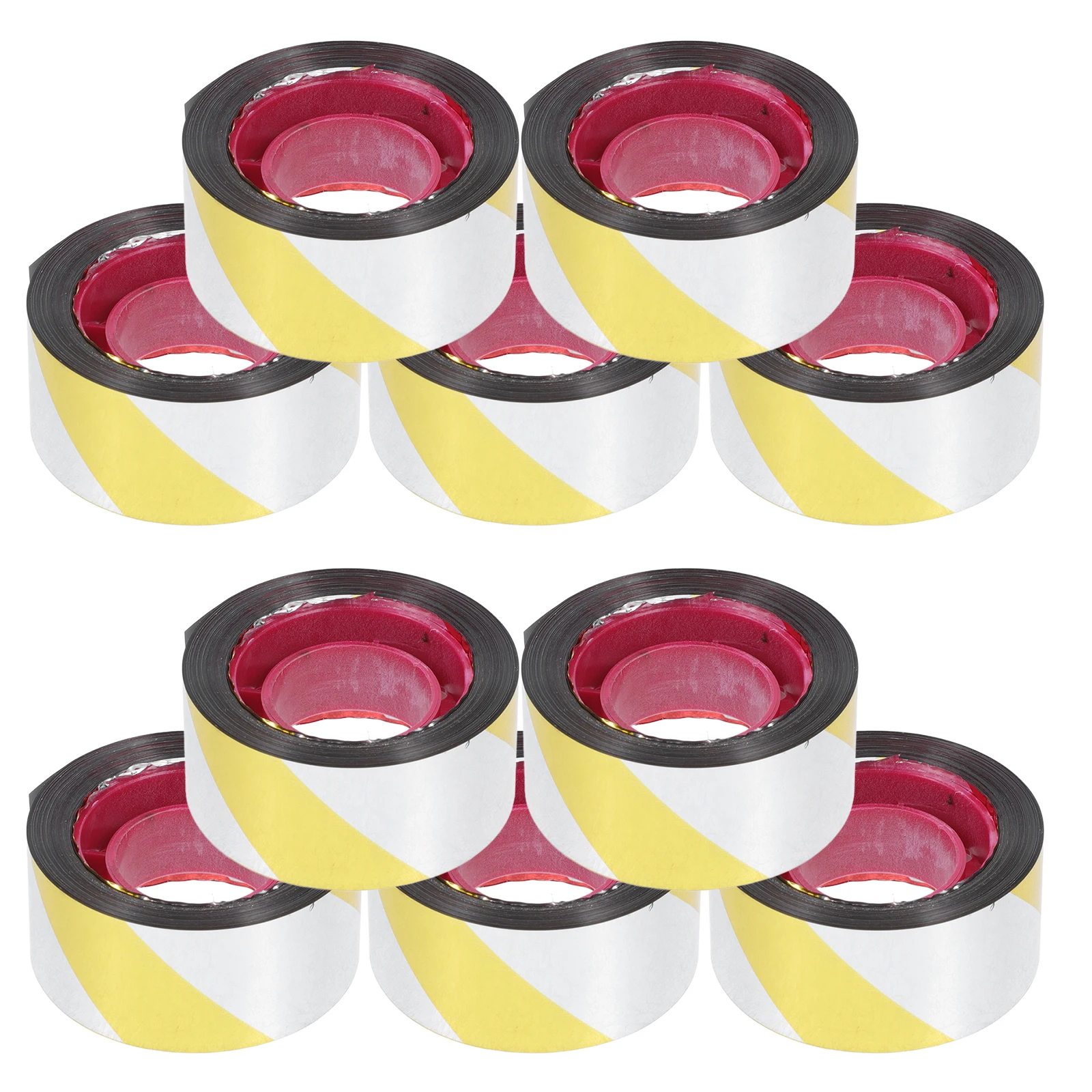 

10 Rolls Warning Tape Caution Barrier Stripe Construction Flagging The Pet Bird Scare