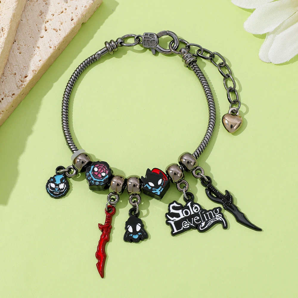 Bracelet de personnage d'anime de mise à niveau Solo, accessoire de cosplay à la mode, bracelet mignon pour garçons et filles, cadeau d'anniversaire