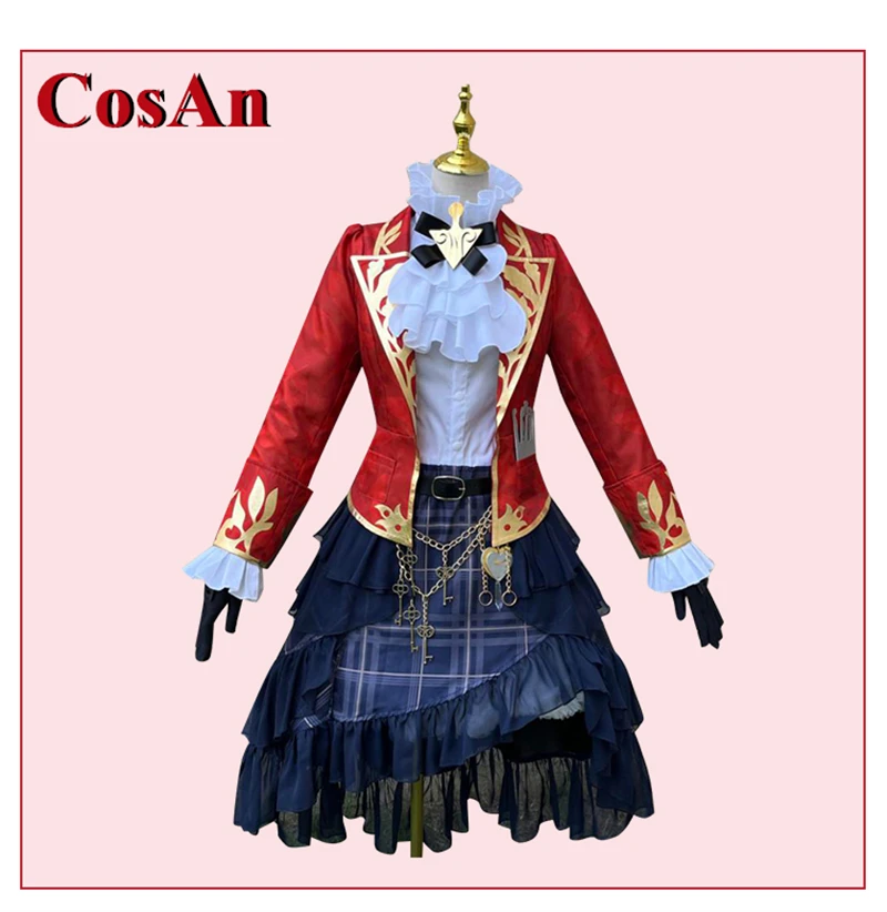 

CosAn Game Identity V Tracy Reznik Mechanic Cosplay Costume Role Play Clothing Anime Heart lock