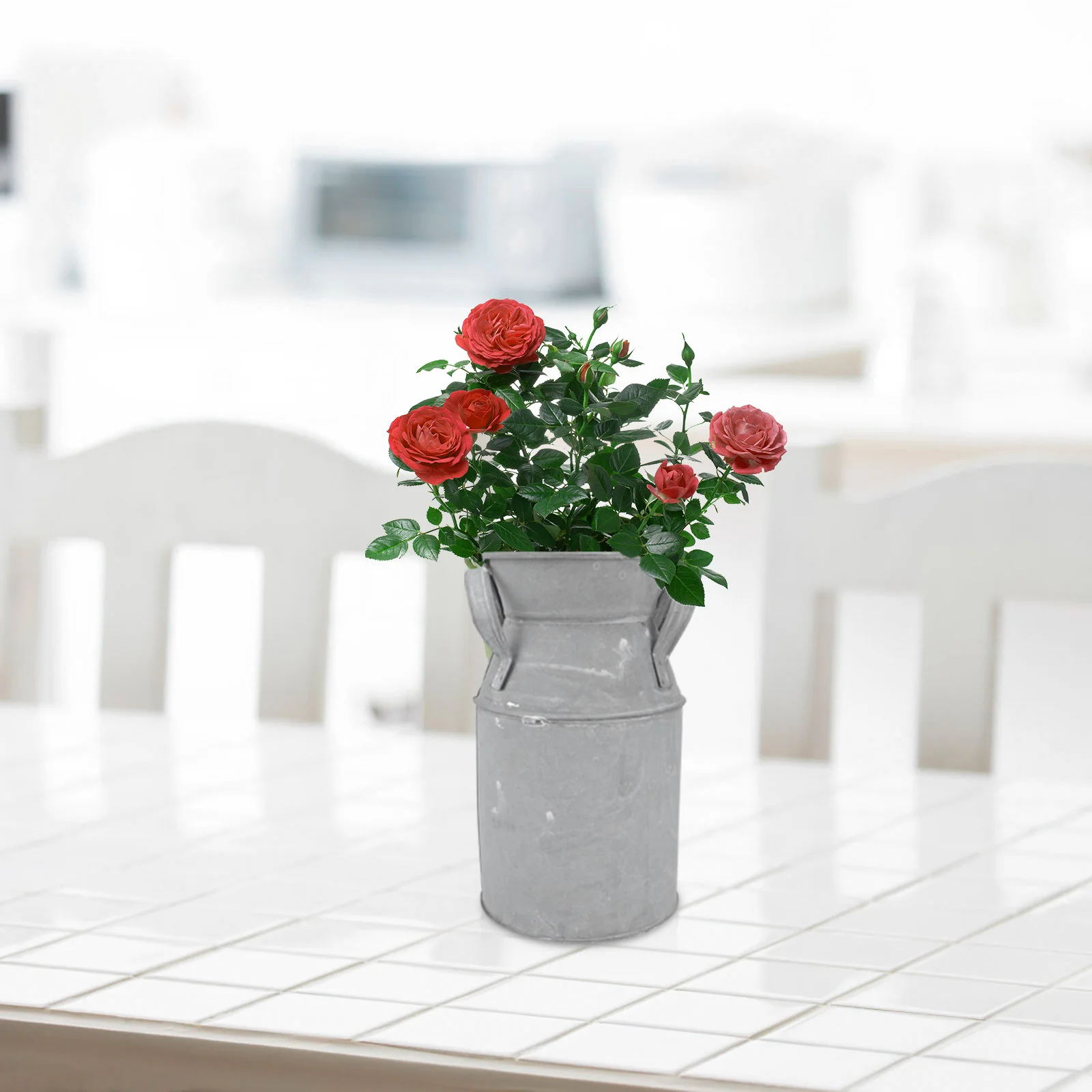 

1pc Iron Flower Pot Retro Bucket for Dried Flowers Arrangement Vintage Plant Planter Tin Bucket Home Decor Garden Supplies