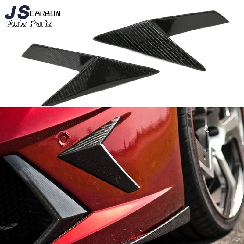 For Lamborghini Aventador LP700 LP750 Tuyere Carbon Fiber Front Bumper Air Vent Cover Wind knife Car Decor Body Kit