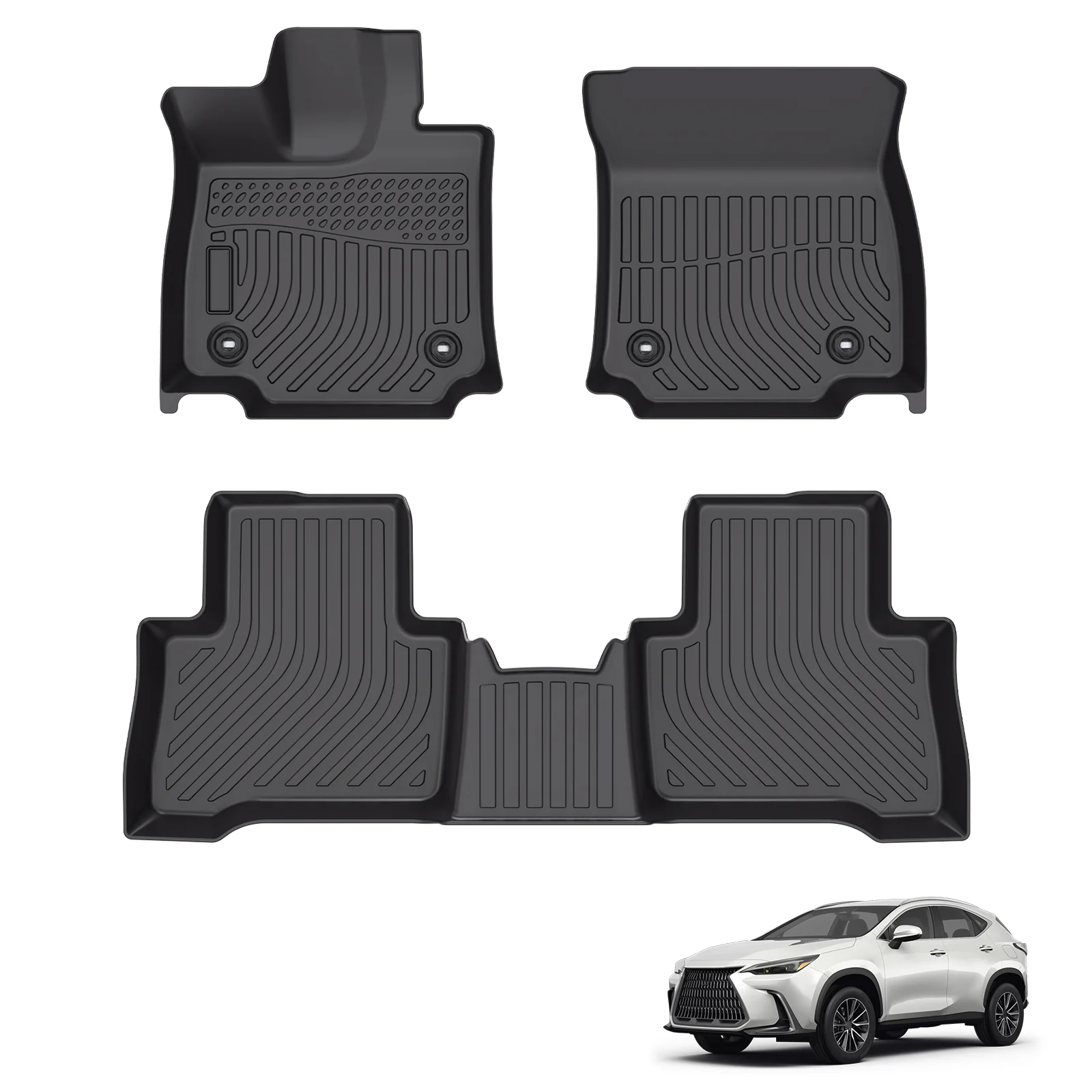 

All Weather TPE 3D Floor Mats for Lexus NX Hybrid & Plug-In Hybrid 2022-2024