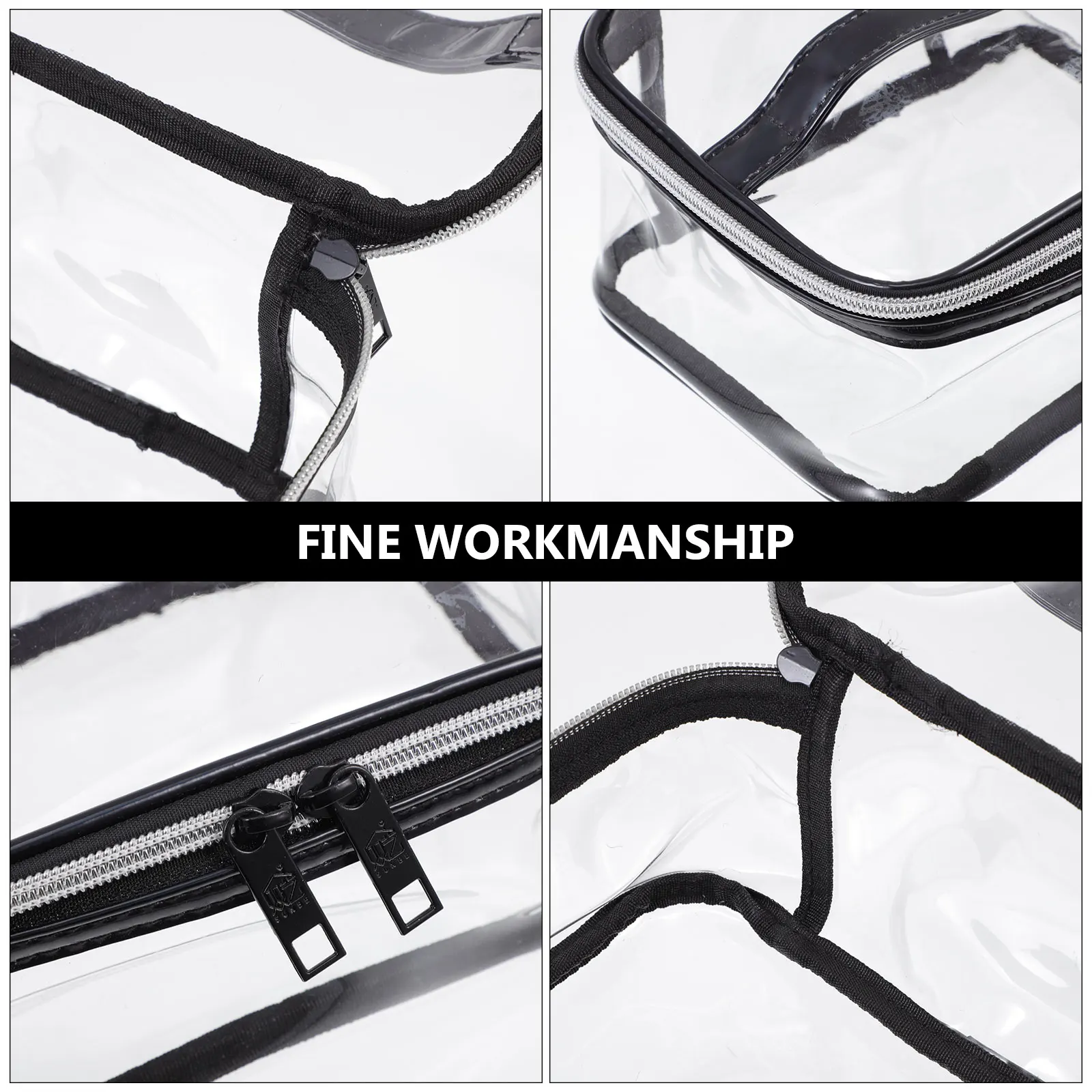 

Waterproof Transparent Bag Durable Easy Clean Multipurpose Storage Pouch Travel Toiletry Organizer Make Up Case