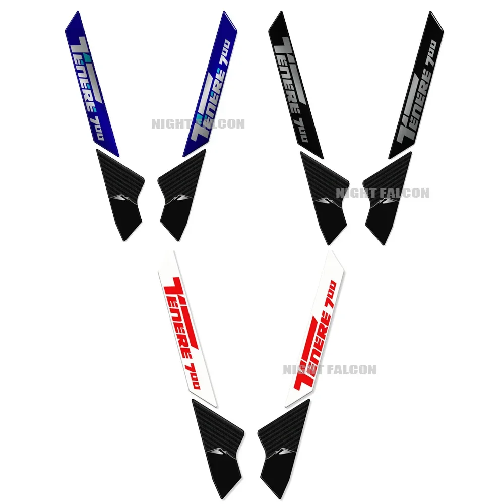 Tenere 700 2023 Accessories Motorcycle Front Fender Sticker 3D Epoxy Resin Sticker For Tenere 700 2022-2023
