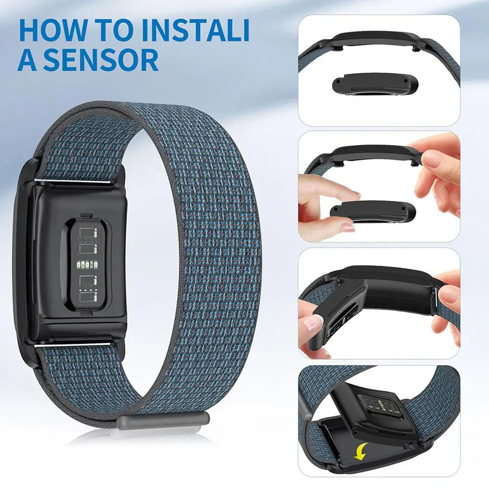 Breathable Nylon Bands+PC Case Sports Replacement Strap Compatible for WHOOP 4.0 and WHOOP 3.0 Heart Rate Sensor