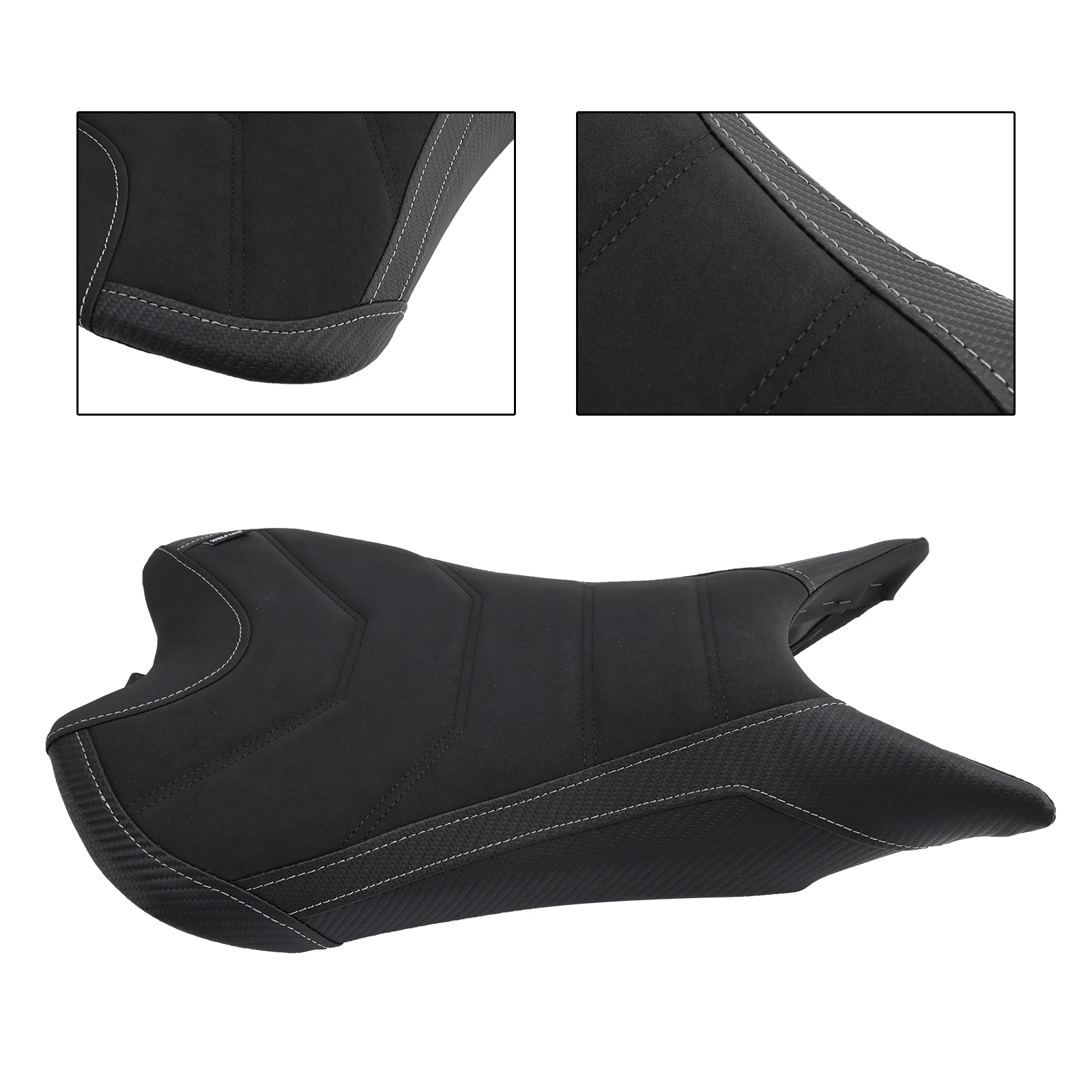 Front Driver Seat Raider Cushion Fit Red for Street Triple 765R 765Rs 23-25 Black