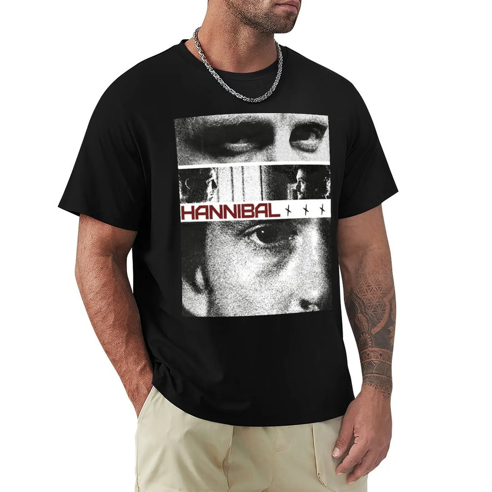 

Hannibal design T-Shirt graphic t shirts summer clothes Louboutins men workout shirt
