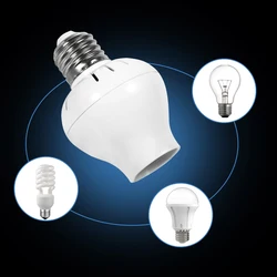 E27 Microwave Radar PIR Motion Sensor LED Light Bulb Switch Socket Lamp Holder AC 100‑240V Light Sensor Sockets Light Socket