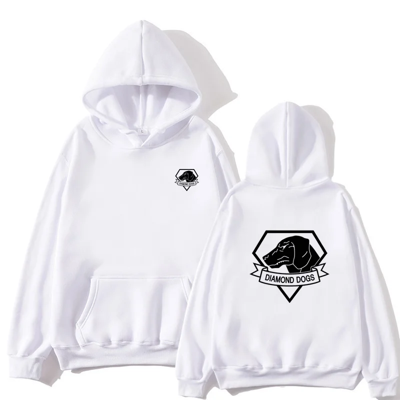 MGS 5 Metal Gear Solid V 5 Diamond Dogs Printed Pattern Hoodie Sportswear Autumn/Winter Men's/Women's Casual Street Harajuku Y2K