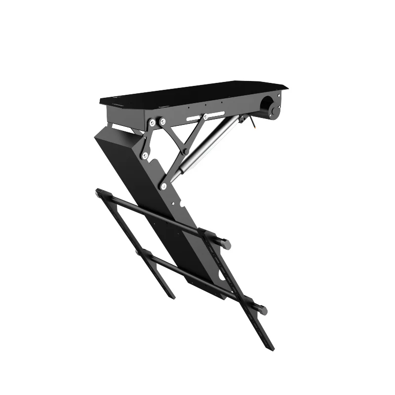 Motorized Flip Down TV Ceiling Mount Remote Control Ceiling Electric  32 65 Inch Folding