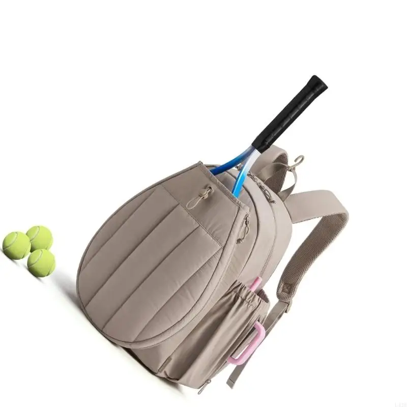 Tennis Sports Backpack with Dedicated Shoe Compartment and Wet Dry Pocket for Multiple Sport Use 