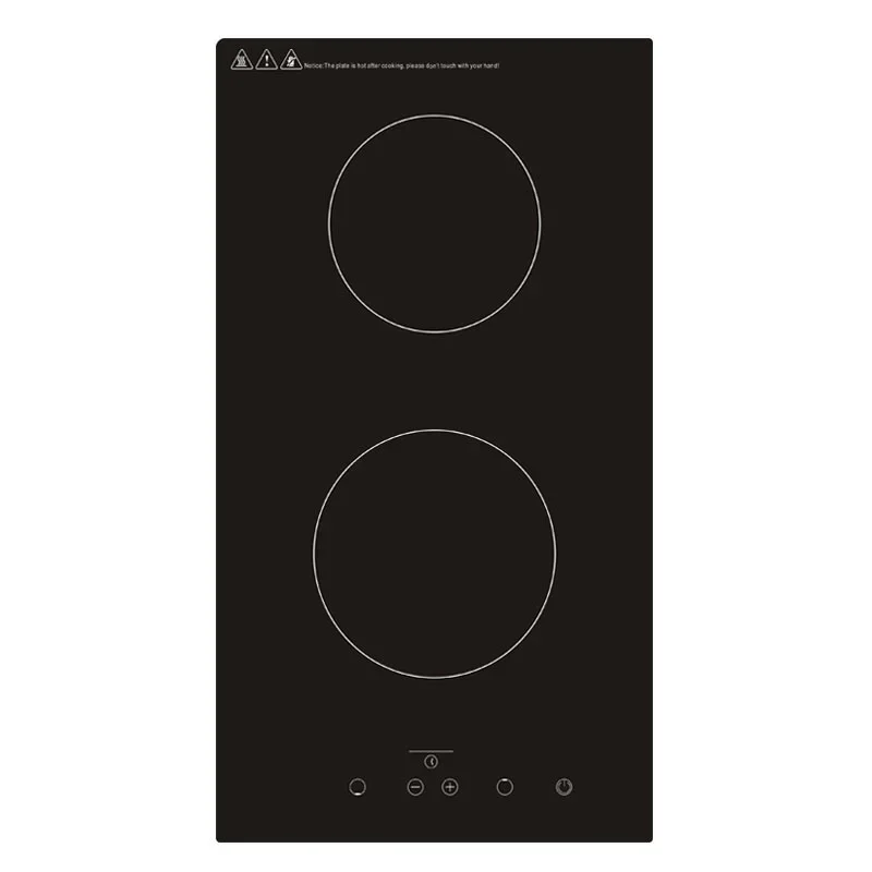 Cocina de 2 anillos, cocina de cerámica, placa de inducción, cocina eléctrica doble, cocina de calefacción, estufa eléctrica, placa de cocina Vertical